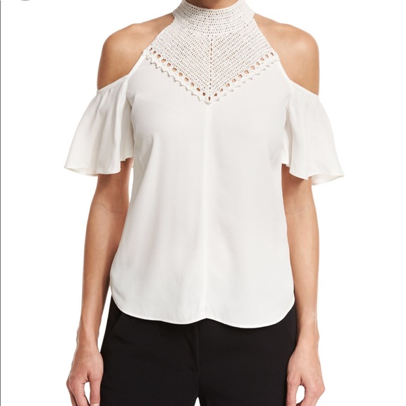 A.L.C. Tops - A.L.C. Rora Cold-Shoulder Chiffon Top